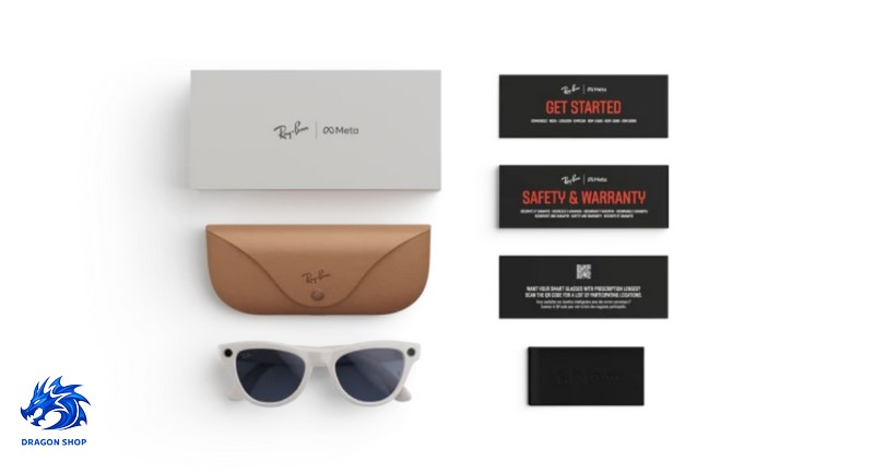 عینک هوشمند Ray‑Ban Meta Skyler Shiny Chalky Gray / Clear to Sapphire Transitions
