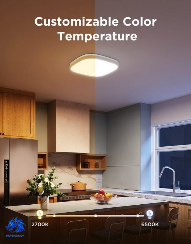 چراغ سقفی هوشمند 30 سانتی Govee Smart Square Ceiling Light H80A4 چراغ سقفی هوشمند 30 سانتی Govee Smart Square Ceiling Light H80A4