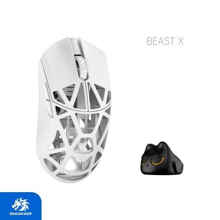 موس WLmouse Beast X Pro Milky White Solid Side