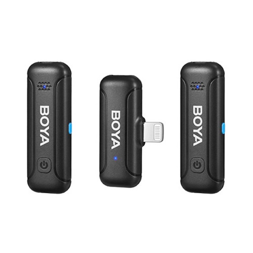 میکروفون یقه ای BOYO BY-WM3T-D2 رابط Lightning با باکس شارژ