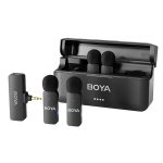 میکروفون یقه ای بی سیم BOYO V4 رابط جک 3.5 میلی متری
