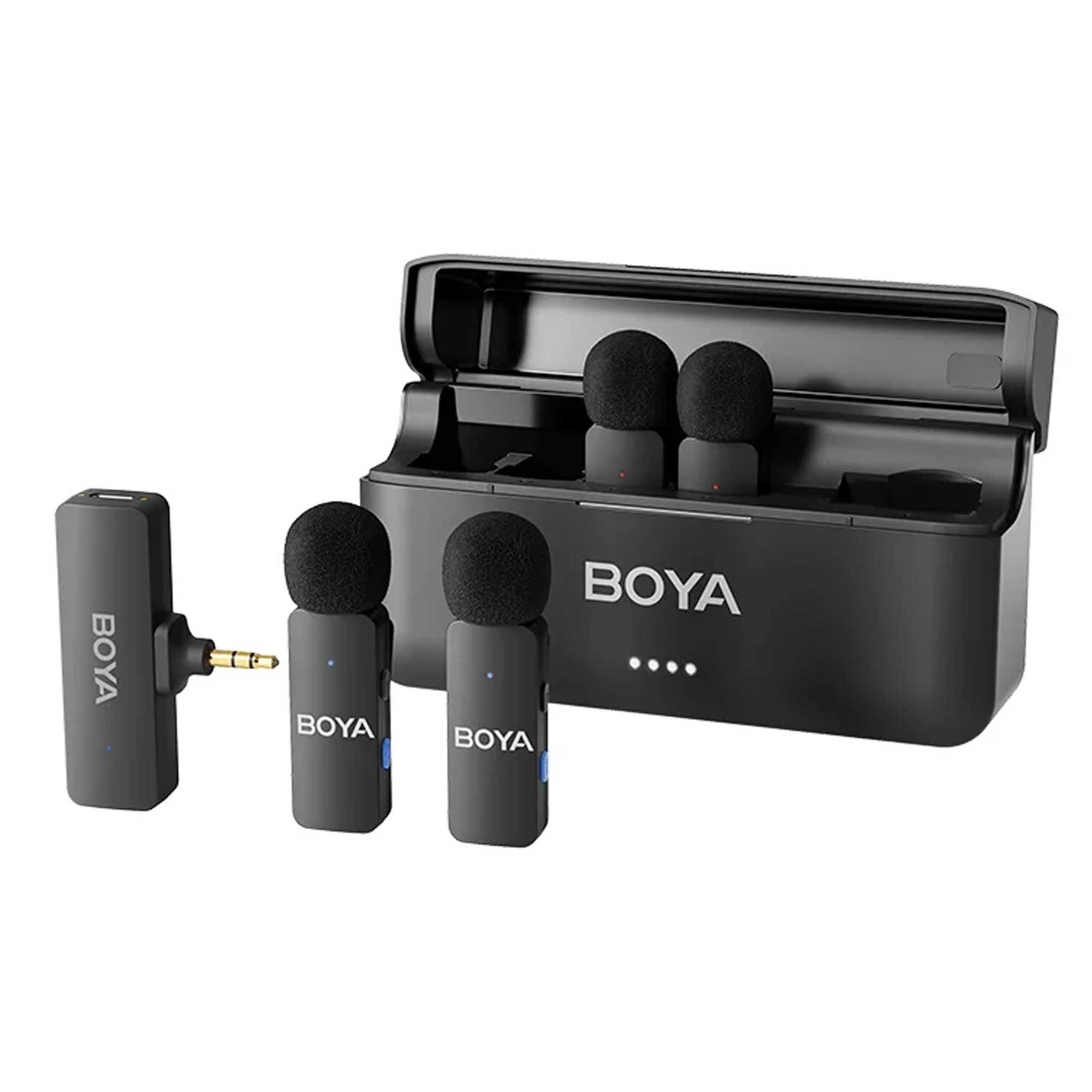 میکروفون یقه ای بی سیم BOYO V4 رابط جک 3.5 میلی متری