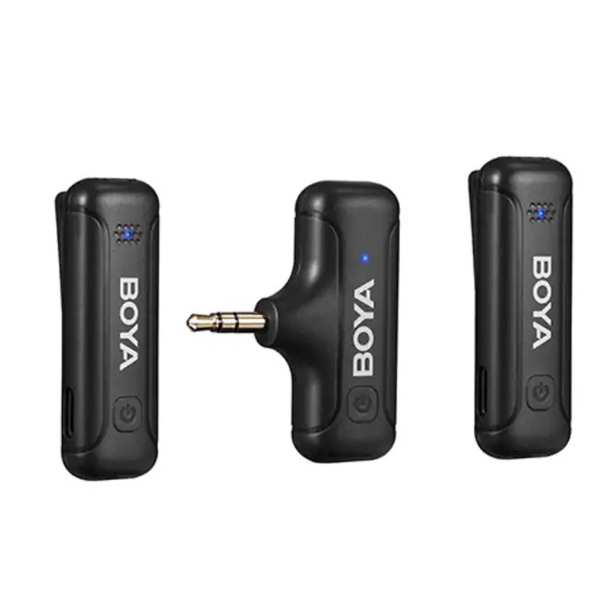 میکروفون یقه ای بی سیم BOYO WM3T M2 رابط جک 3.5 میلی متری با باکس شارژ