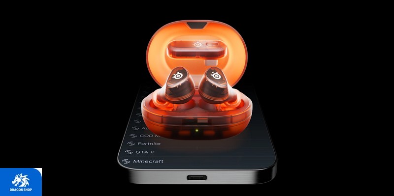 خرید ایرباد SteelSeries Arctis GameBuds Glorange  