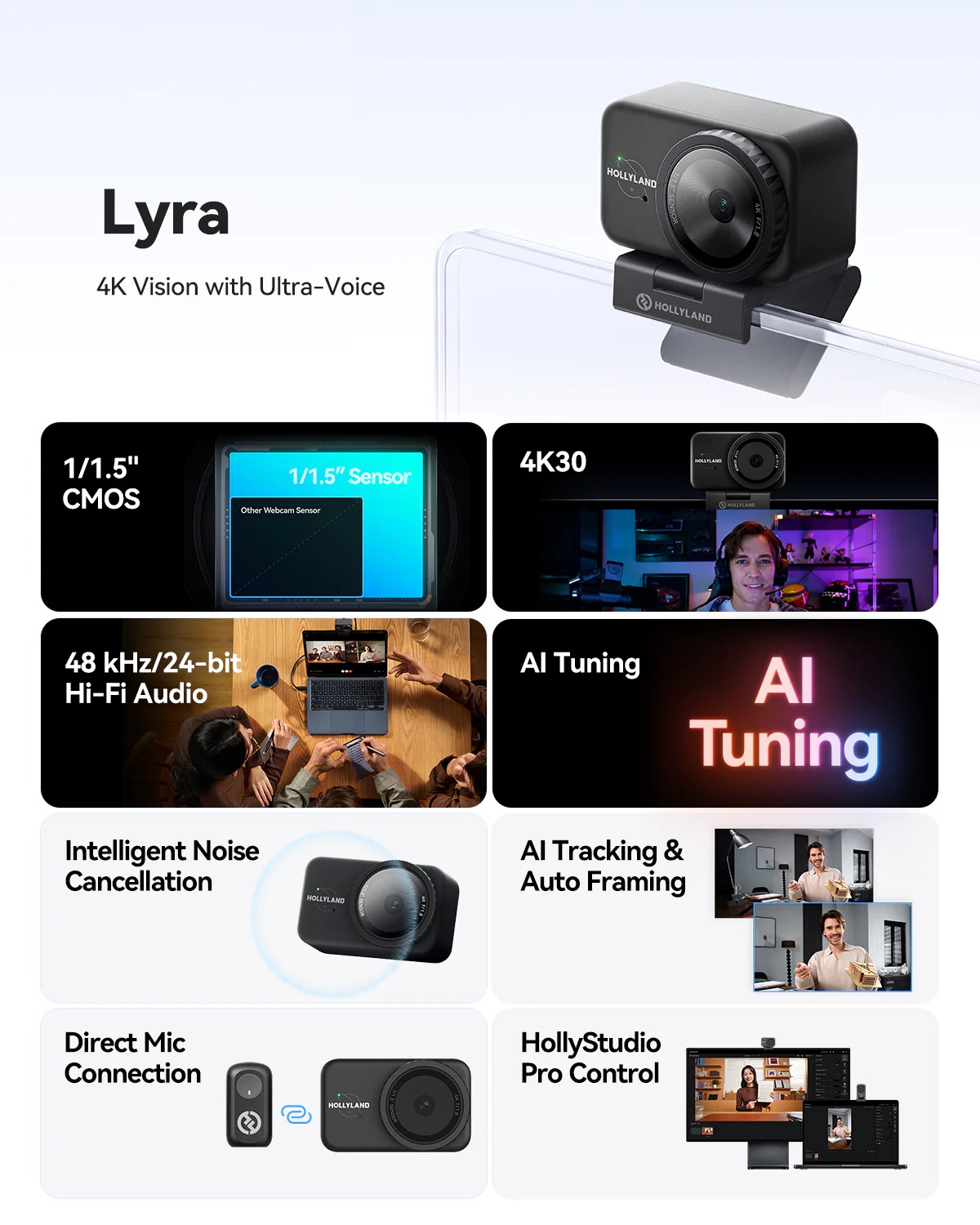 وب کم Hollyland Lyra 4K Webcam