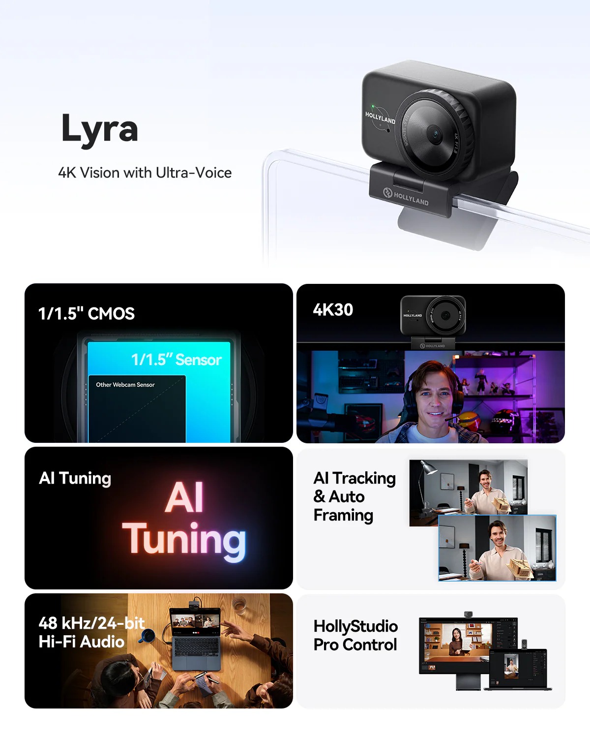 وب کم Hollyland Lyra 4K Webcam