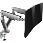 پایه نگهدارنده مانیتور Twisted Minds TM54-C012-G Dual Premium Gaming Monitor Arm With RGB Lighting - GREY