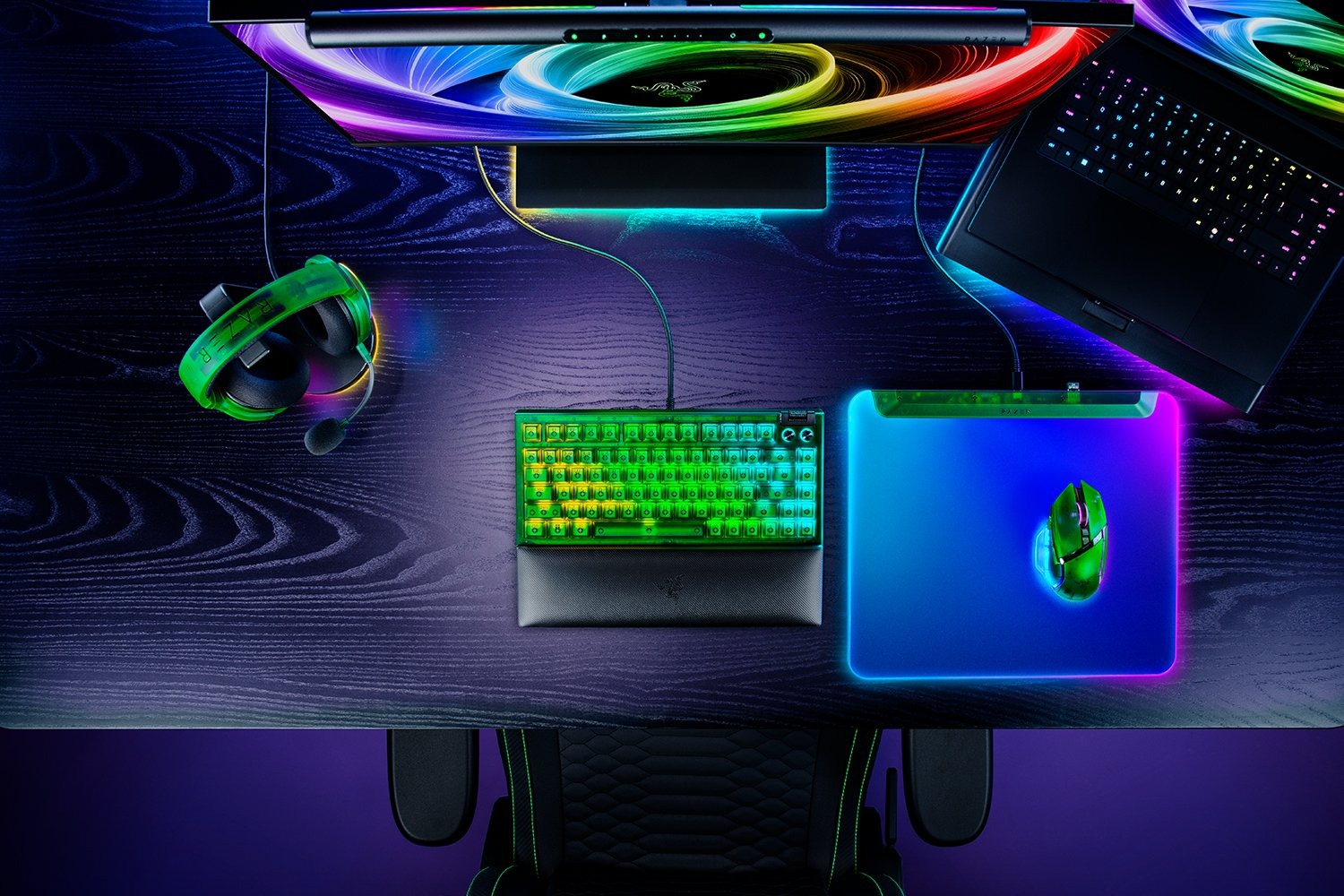 پد موس Razer Firefly V2 Pro Phantom Green Edition