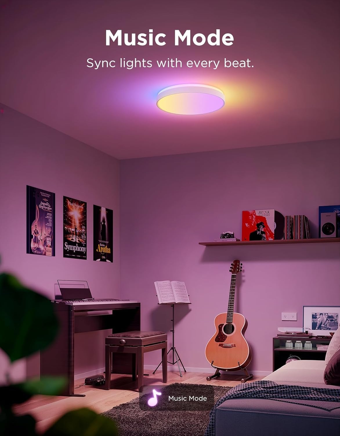 چراغ سقفی هوشمند 38 سانتی Govee Smart Ceiling Light Pro H60A6