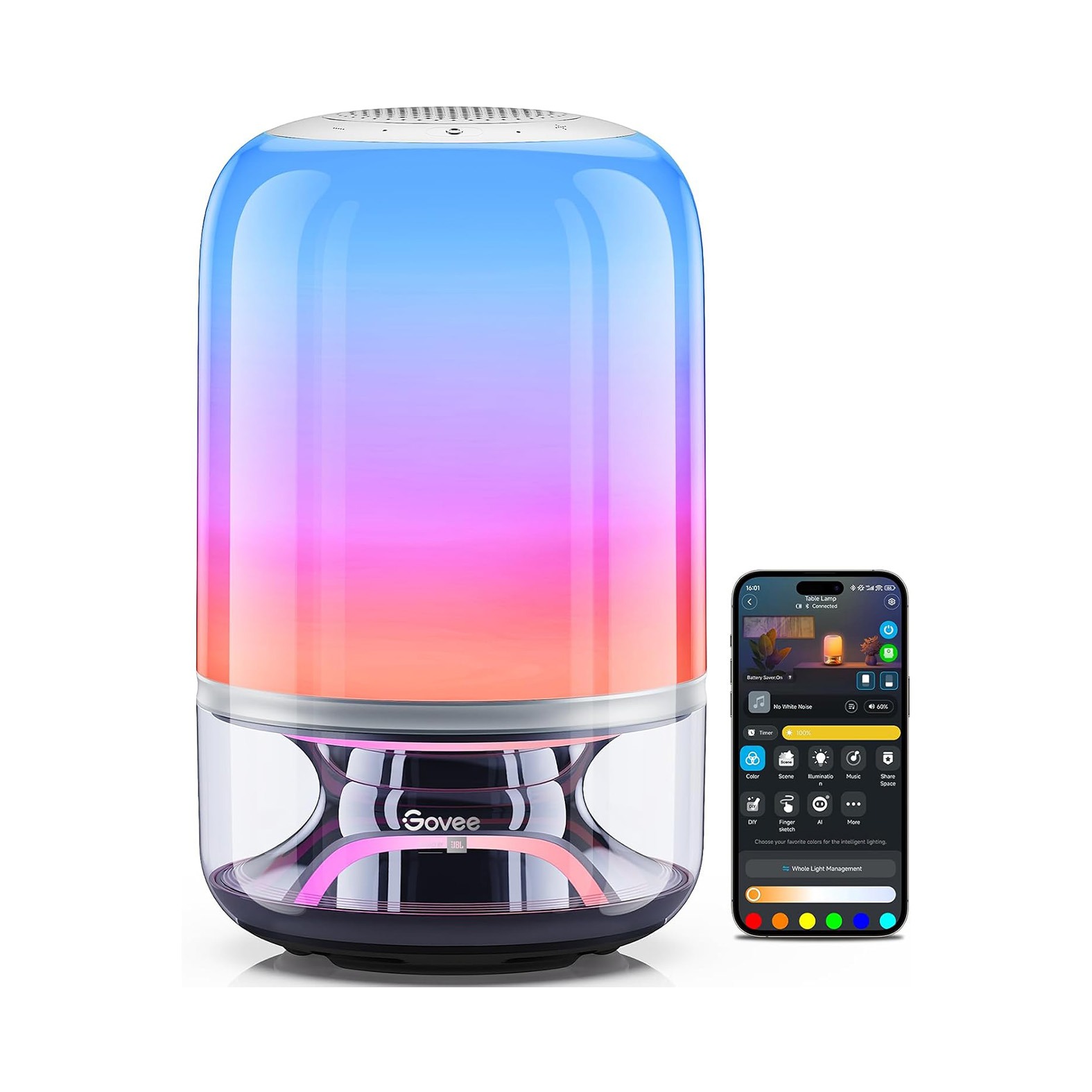 چراغ هوشمند رومیزی Govee Table Lamp 2 Pro x Sound by JBL H6020