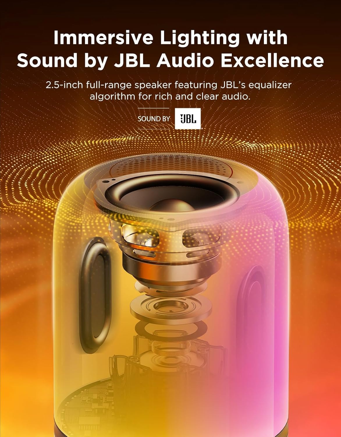 چراغ هوشمند رومیزی Govee Table Lamp 2 Pro x Sound by JBL H6020