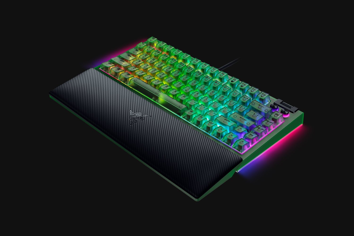 کیبورد RAZER BLACKWIDOW V4 75% Phantom Green Edition
