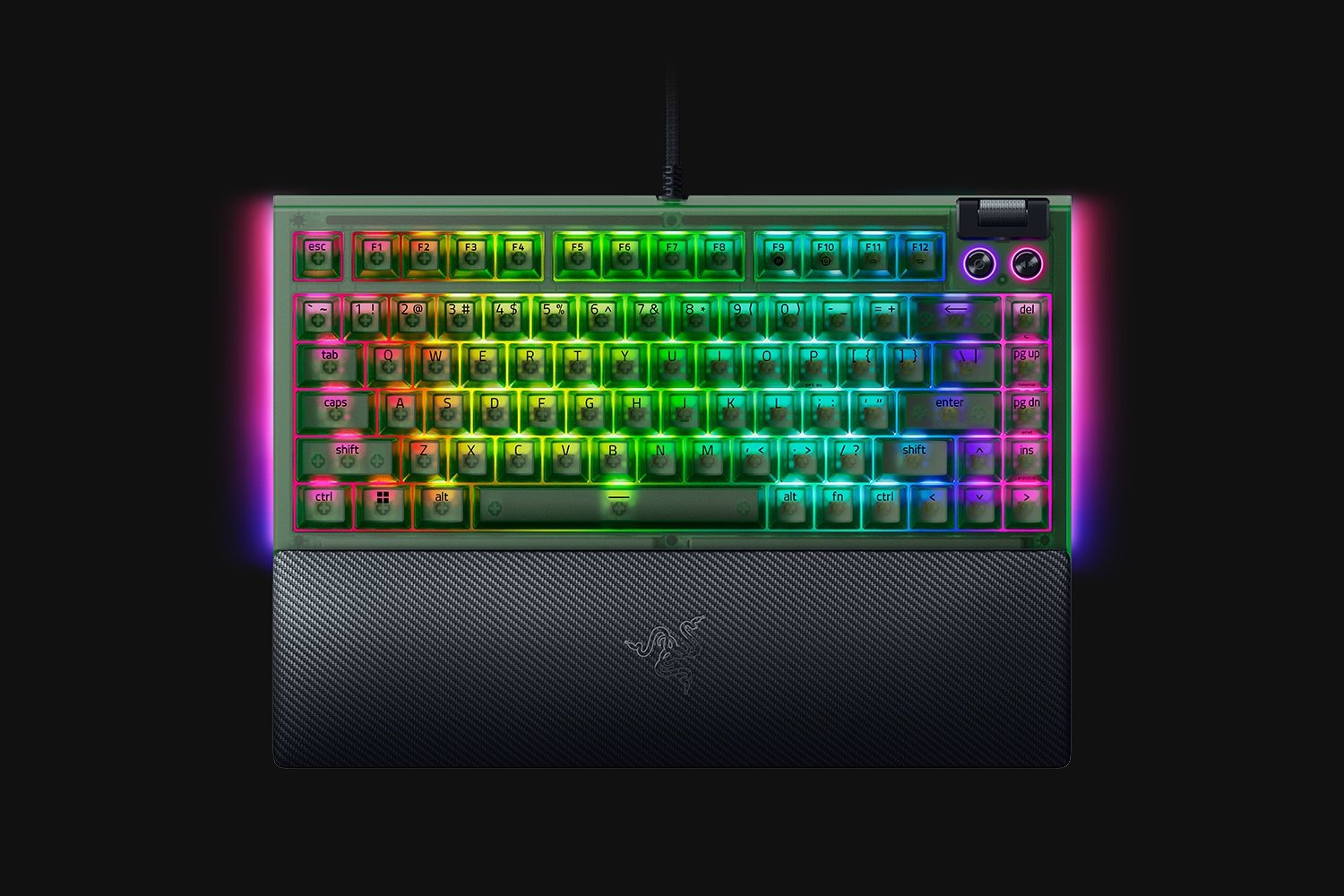 کیبورد RAZER BLACKWIDOW V4 75% Phantom Green Edition