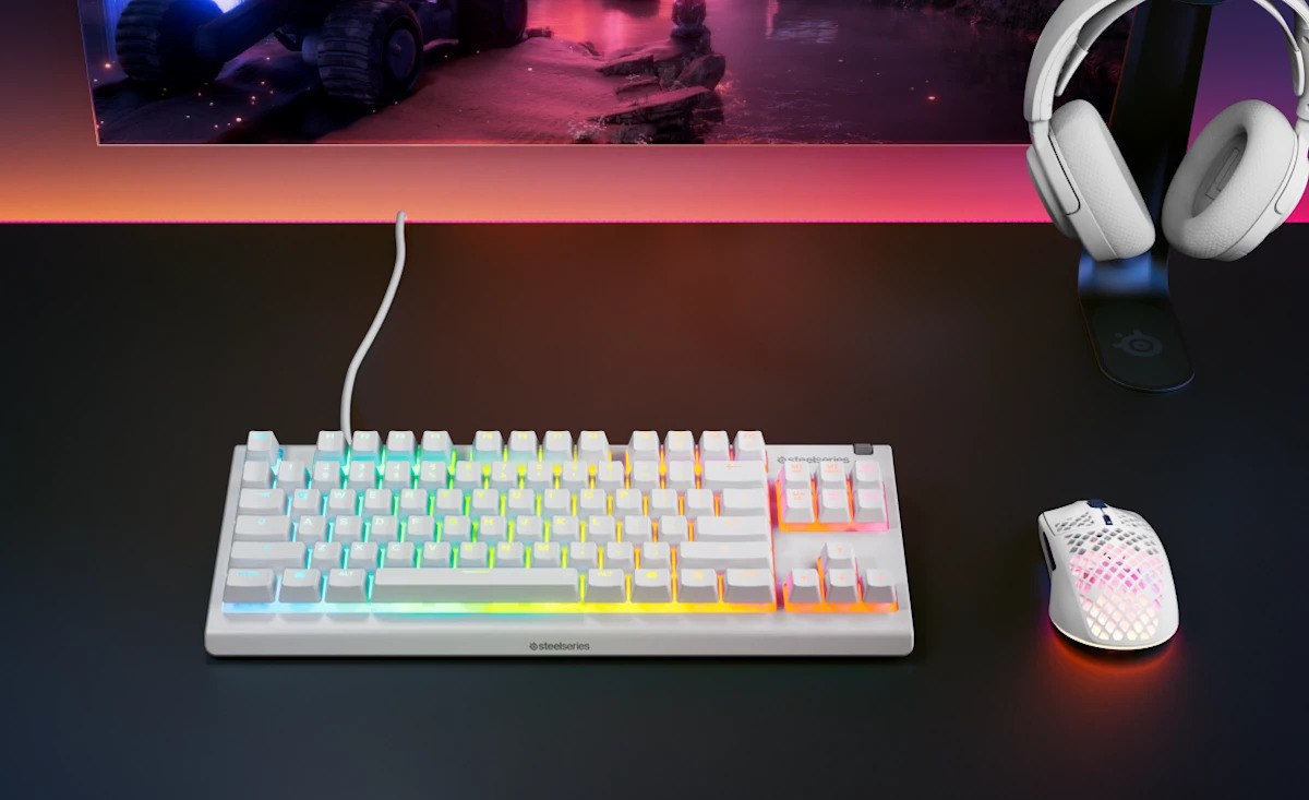 کیبورد Steelseries Apex 3 TKL White