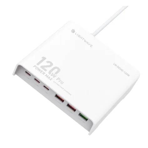 شارژر رومیزی Lightwave 120W Super Fast Universal Charger LW-DCHG-120W