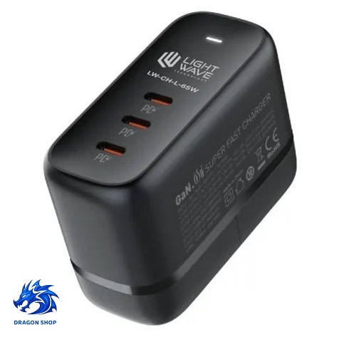 شارژر رومیزی Lightwave 65W Desktop Charger LW-CH-L-65W شارژر رومیزی Lightwave 65W Desktop Charger LW-CH-L-65W