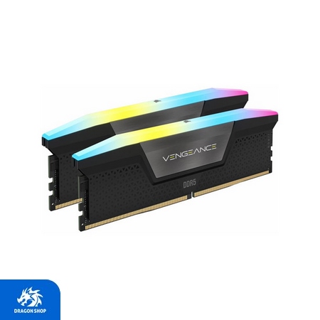 رم کورسیر Corsair VENGEANCE RGB 32GB 16GBx2 DDR5 6400MHz