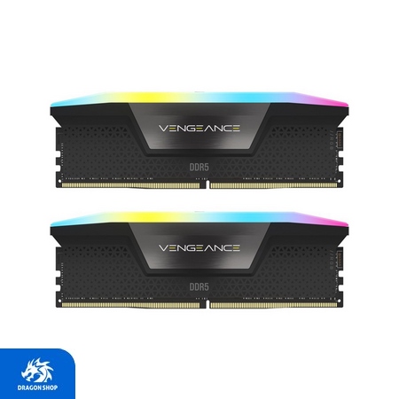 رم کورسیر Corsair VENGEANCE RGB 32GB 16GBx2 DDR5 6400MHz