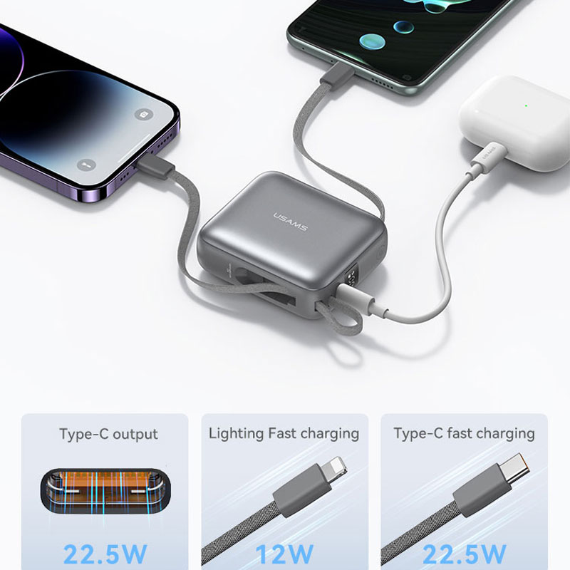 پاوربانک USAMS CD240 10000mAh
