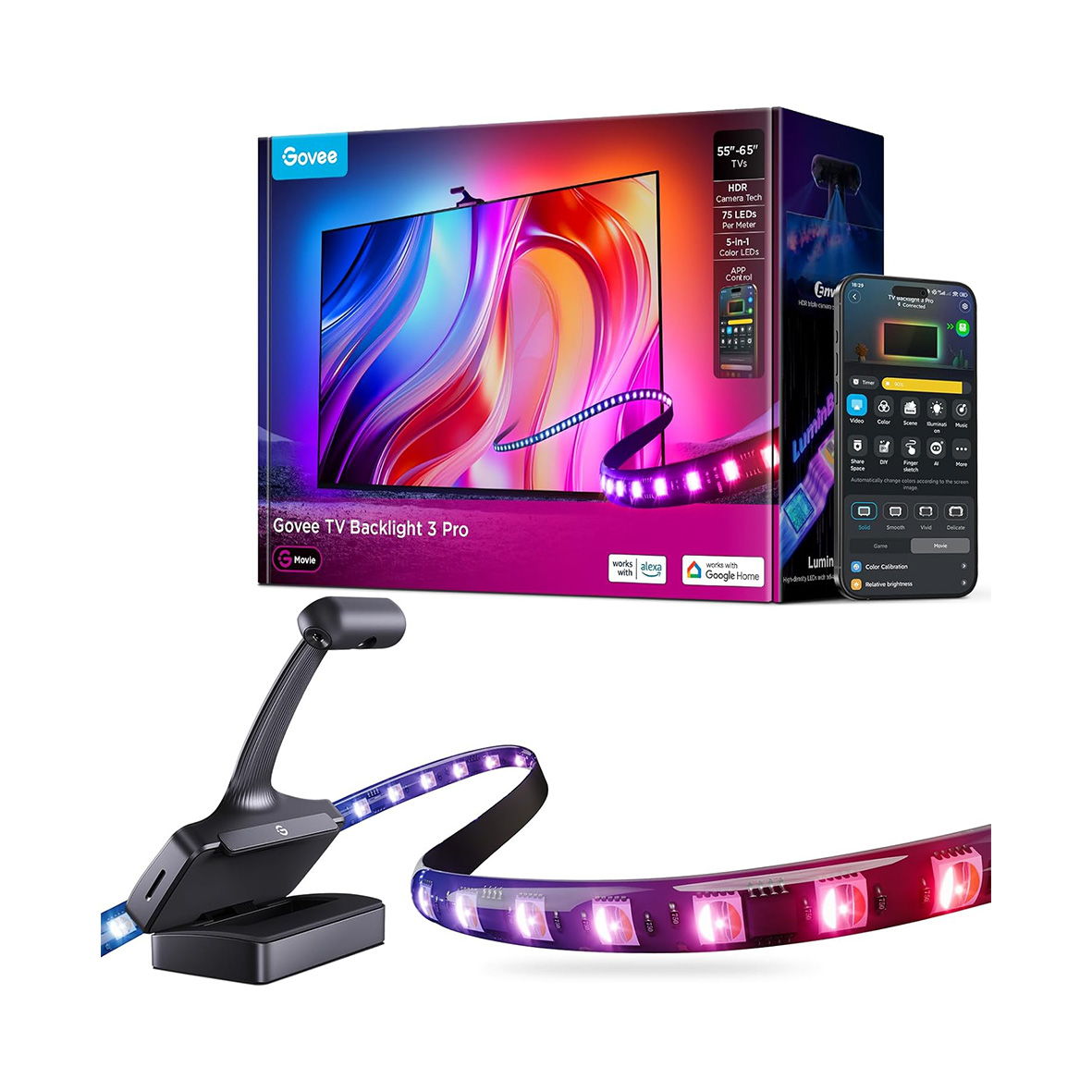 ریسه هوشمند تلویزیون 55-65 اینچ Govee TV Backlight 3S Pro HR2A80