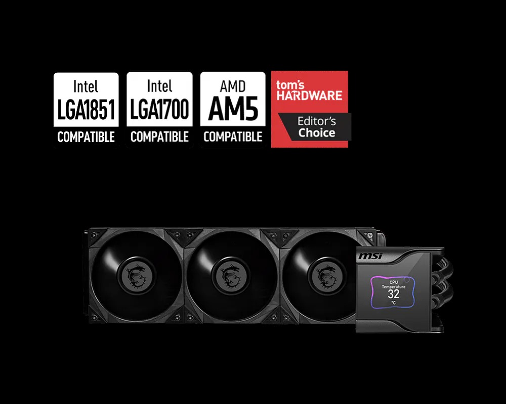 خنک کننده مایع MSI MAG MAG CORELIQUID S360 Black