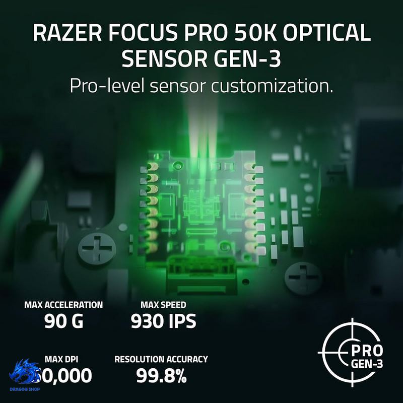 موس RAZER VIPER V4 Pro White سنسور موس RAZER VIPER V4 Pro White