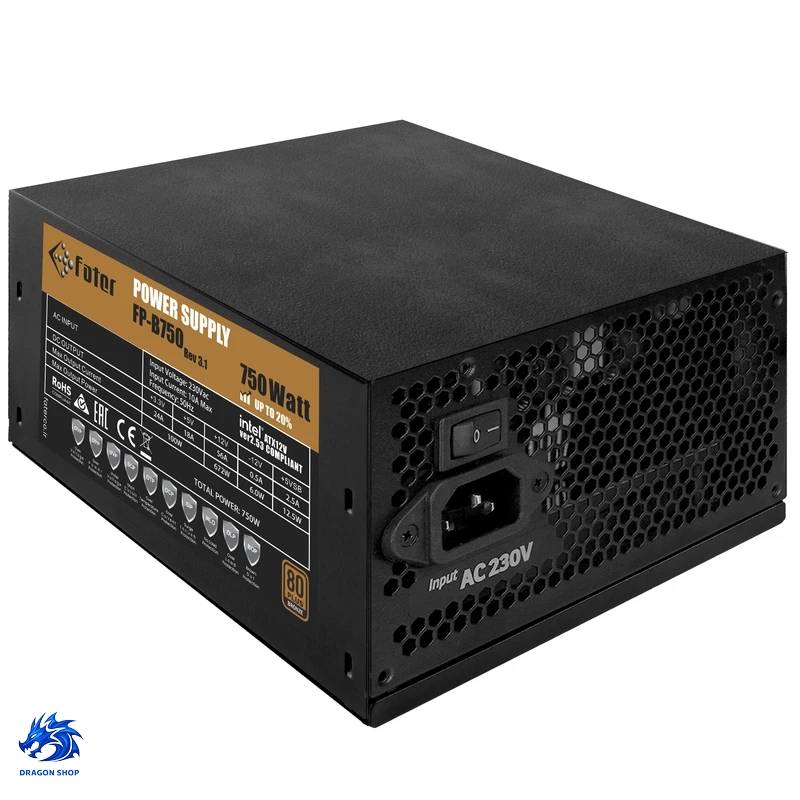 منبع تغذیه کامپیوتر Fater FP-B750 80+ Bronze
