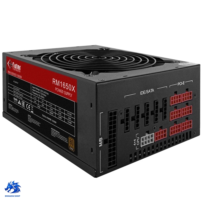 منبع تغذیه کامپیوتر Fater RM1650X 80+ Bronze