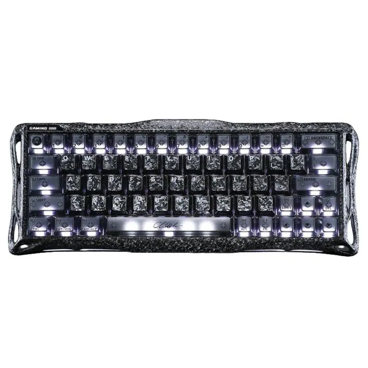 کیبورد GravaStar Mercury V60 Pro Special Edition Cyber Frost Black