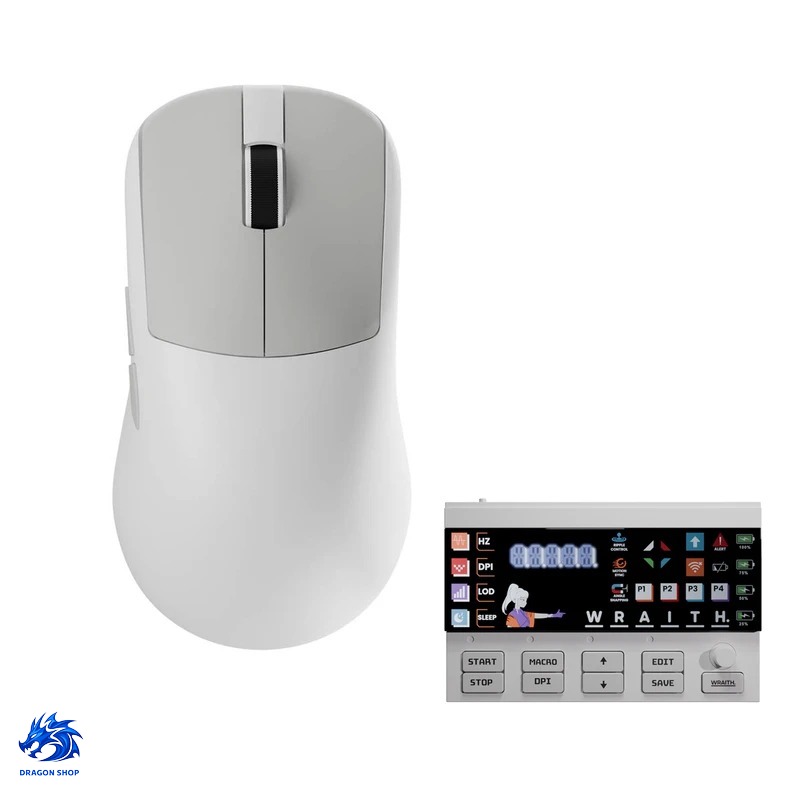 موس Wraith W1 Wireless 8K White/Gray