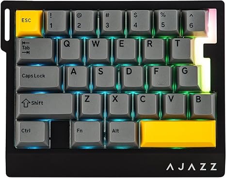 کیبورد AJAZZ AK029 Ice Island SW Magnetic Black-Yellow RGB Wired