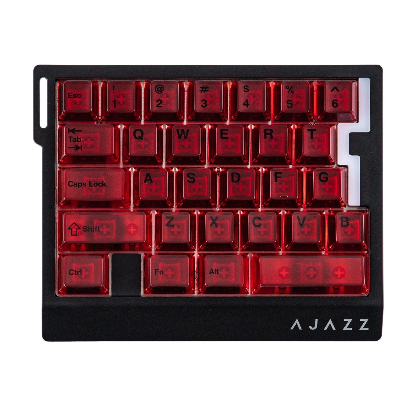 کیبورد AJAZZ AK029 Flame Engine SW Magnetic Red Fully Transparent RGB Wired