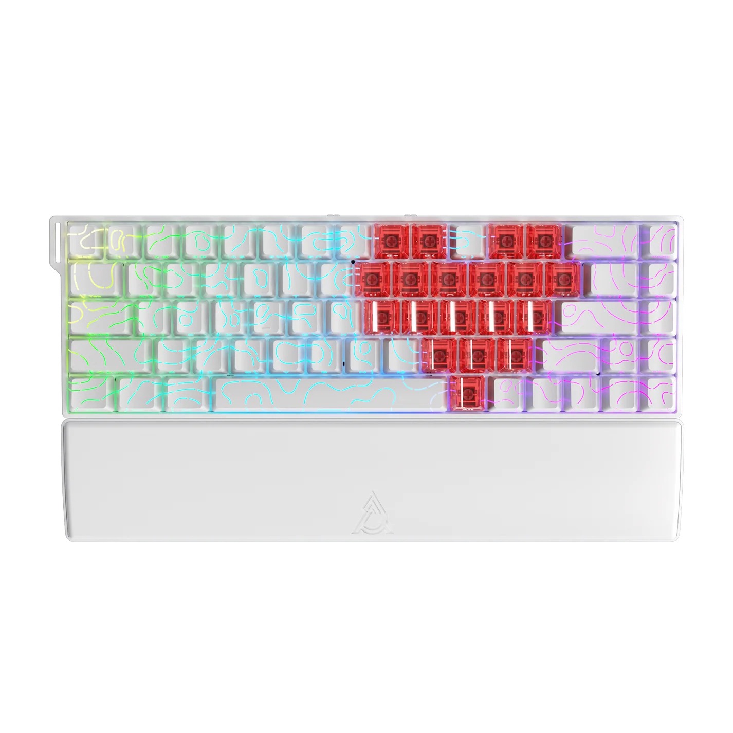 کیبورد AJAZZ AK680 V2 Ice Island SW Magnetic White Contour RGB Wired