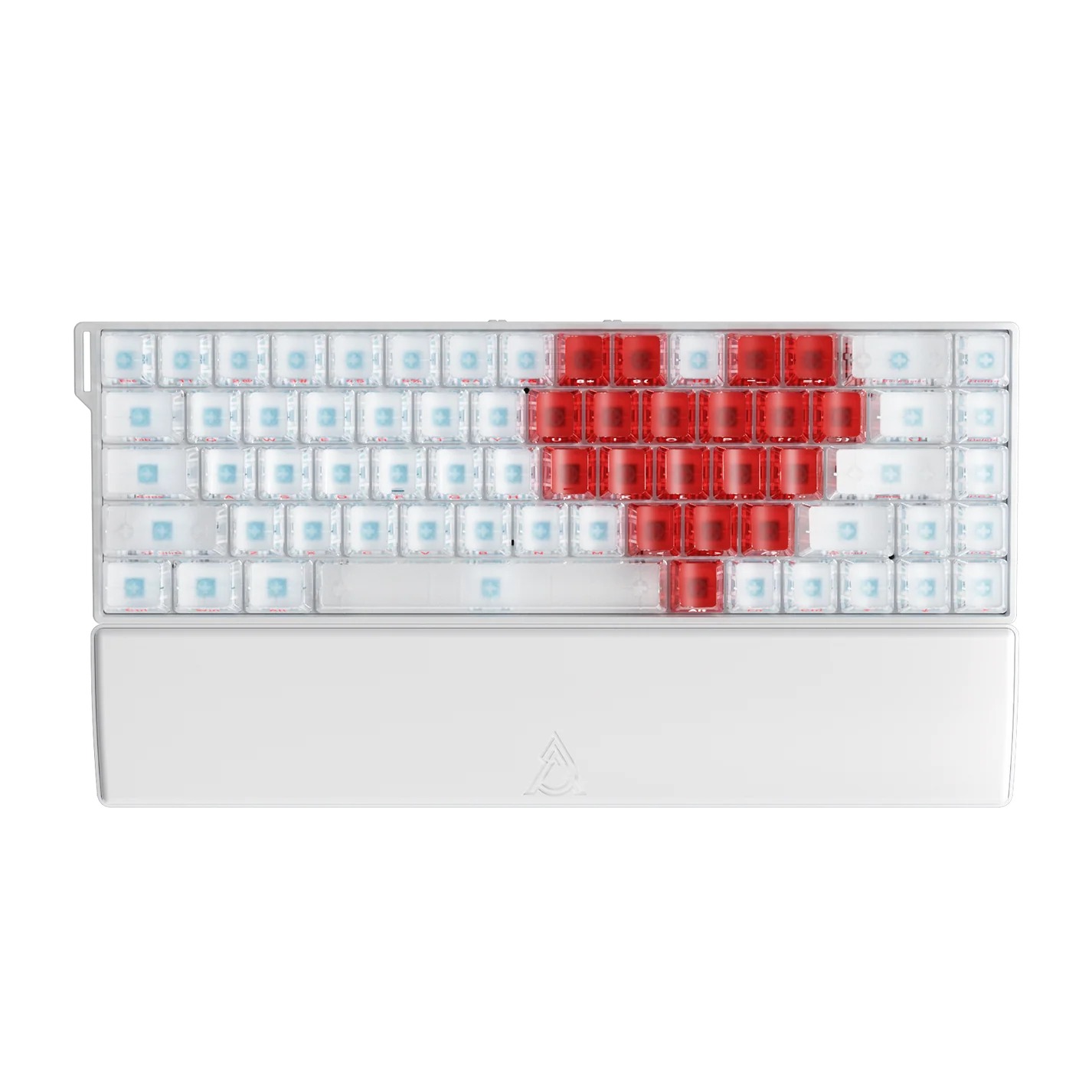 کیبورد AJAZZ AK680 V2 SW Magnetic Original White Transparent + Red RGB Wired