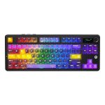 کیبورد AJAZZ MK87 SW Lichee Original Transparent Purple-Yellow-Dark Triple-Mode RGB