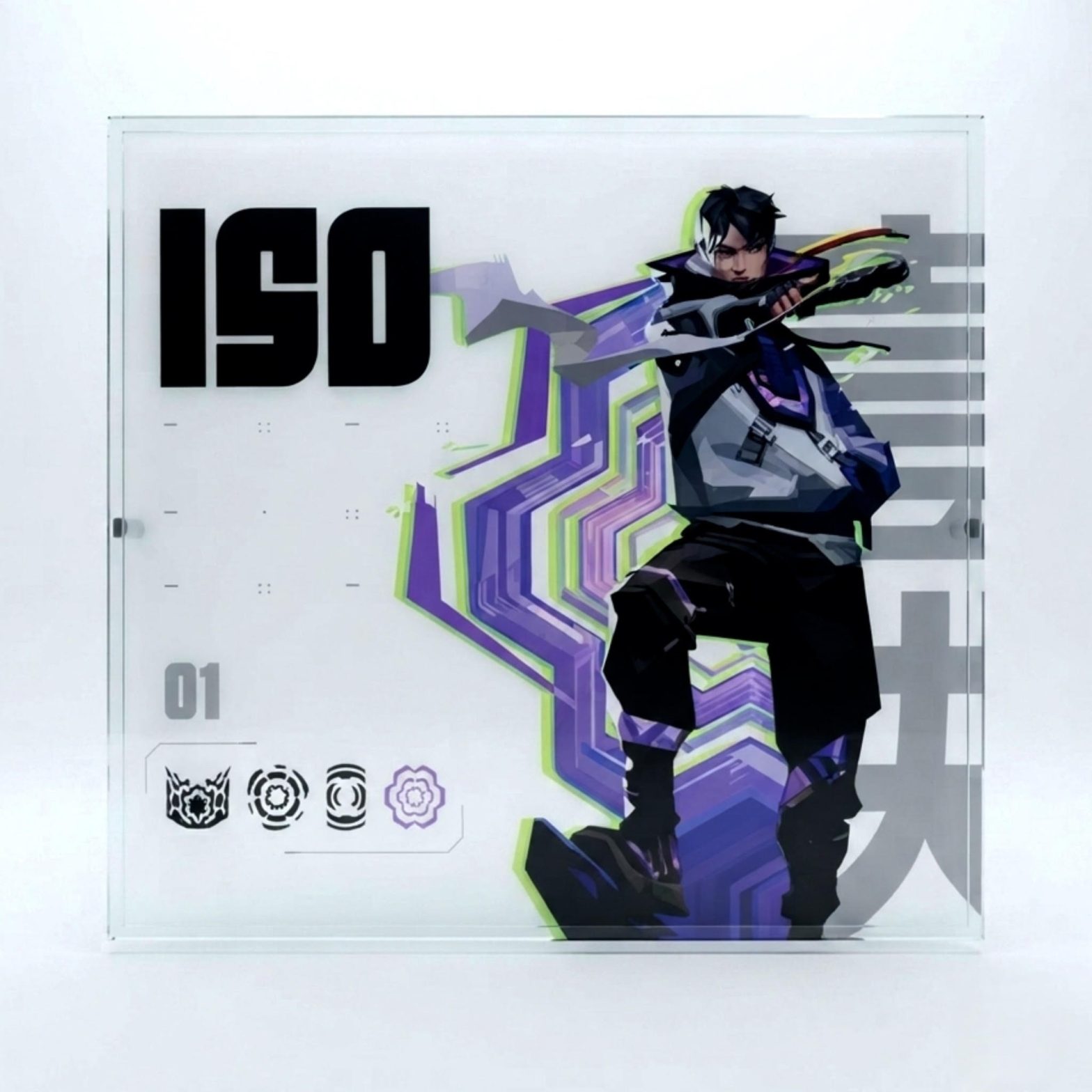 پد موس شیشه ای Glass Mousepad ISO Valorant Edition
