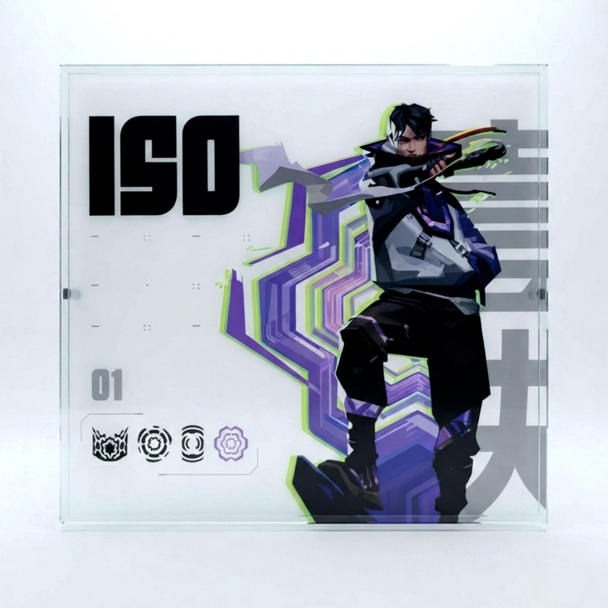 پد موس شیشه ای Glass Mousepad ISO Valorant Edition پد موس شیشه ای Glass Mousepad ISO Valorant Edition