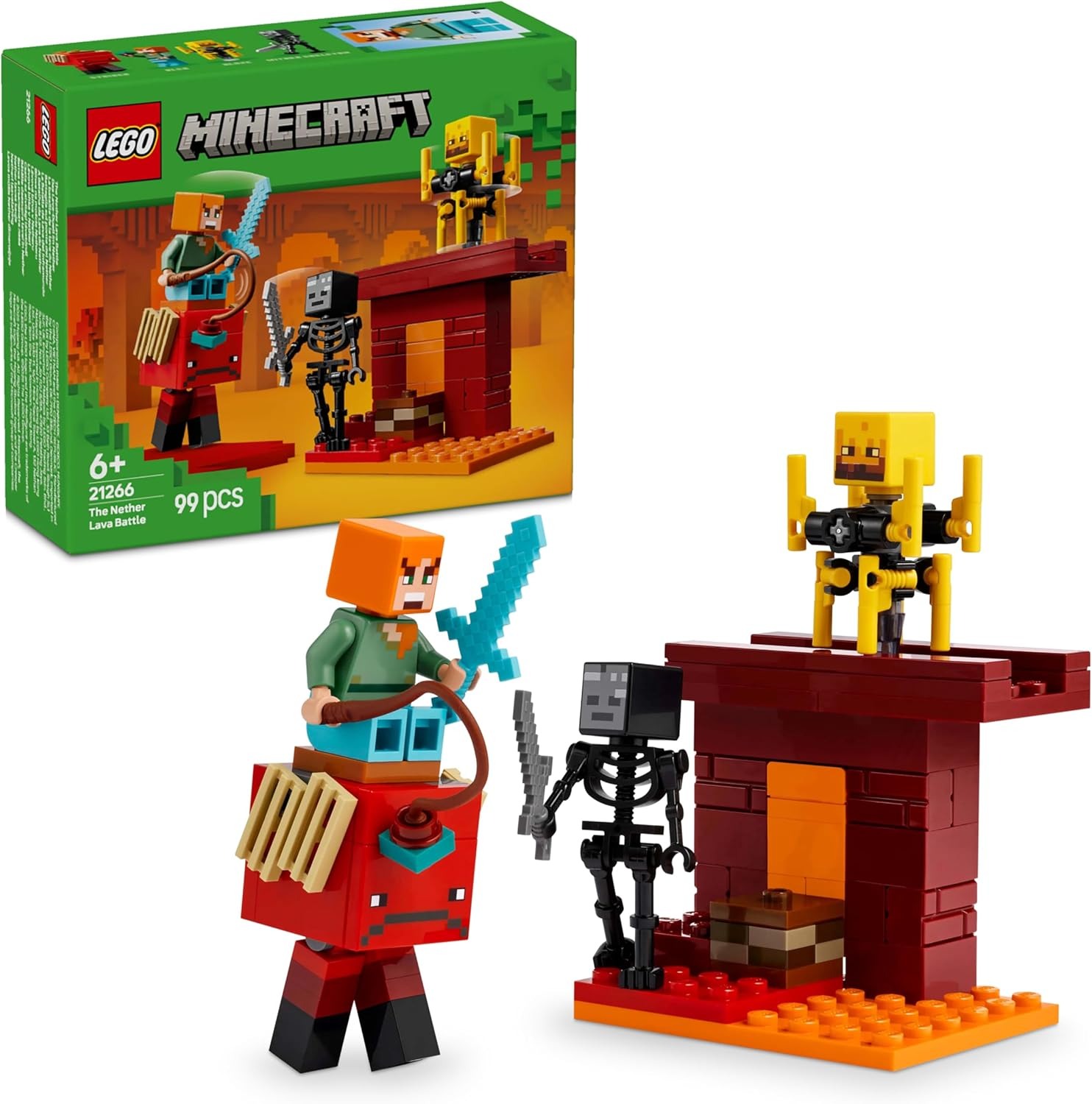 لگو Lego Minecraft Nether Lava Battle 21266
