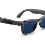 عینک هوشمند RAY-BAN | META GEN 2 WAYFARER Shiny Transparent Grey–Clear/Sapphire Transitions S50