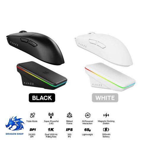 خرید اینترنتی موس AJAZZ AJ200P NL AI MC Tri-Mode Black