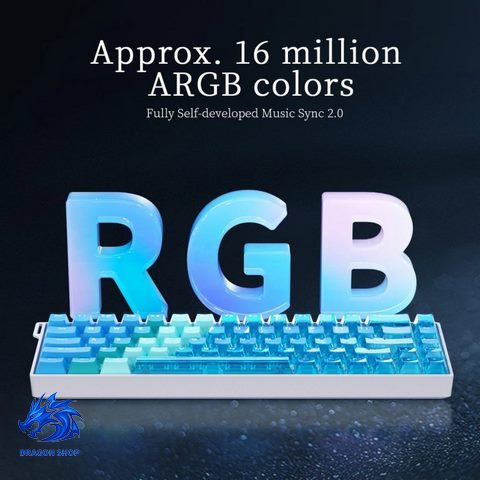 کیبورد AJAZZ AK680 V2 SW Magnetic Original Transparent Gradient Red RGB Wired