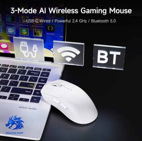 خرید موس AJAZZ AJ200P AI MASTER Tri-Mode White