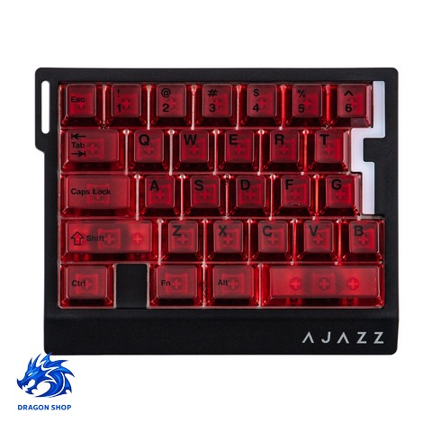 کیبورد AJAZZ AK029 Flame Engine SW Magnetic Red Fully Transparent RGB Wired  