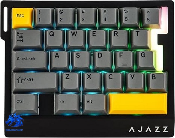 کیبورد AJAZZ AK029 Ice Island SW Magnetic Black-Yellow RGB Wired