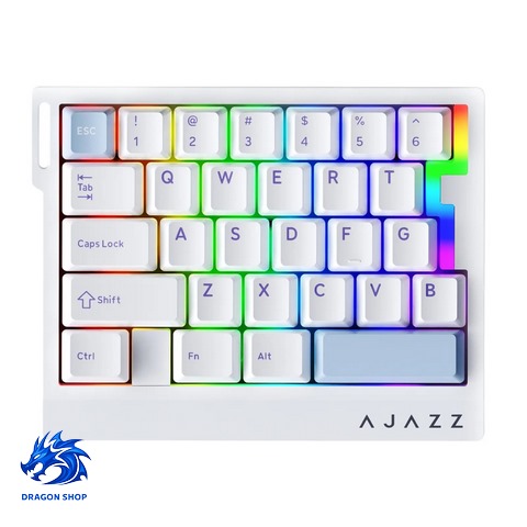کیبورد AJAZZ AK029 Ice Island SW Magnetic White-Blue RGB Wired