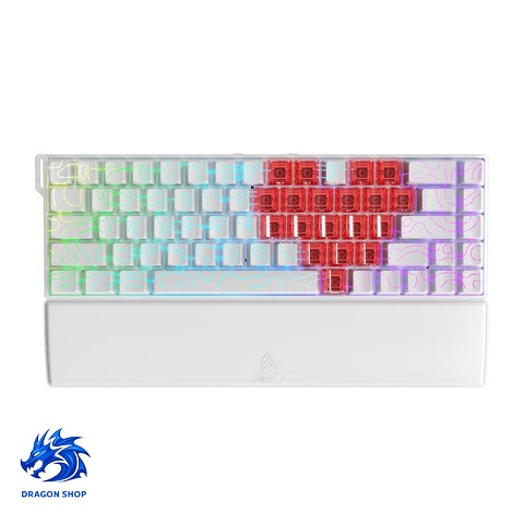 کیبورد AJAZZ AK680 V2 Ice Island SW Magnetic White Contour RGB Wired