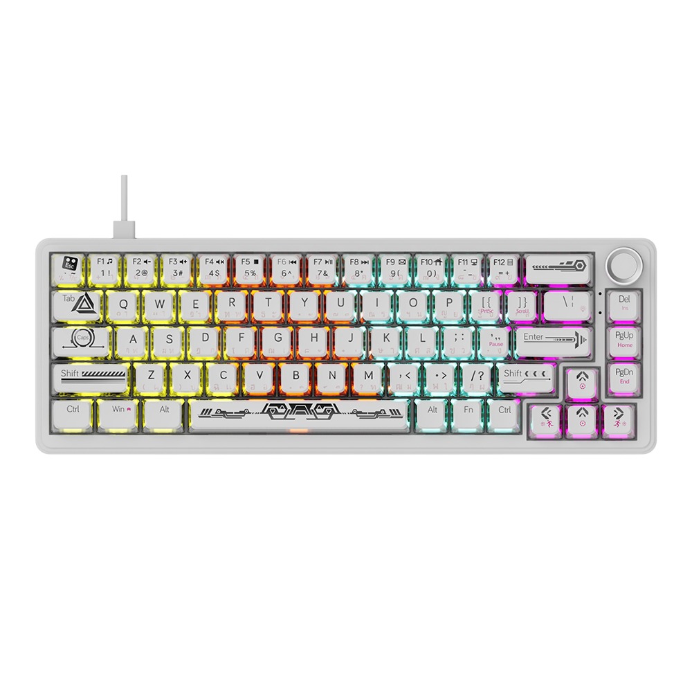 کیبورد AJAZZ AK690 Wired White-Maillard