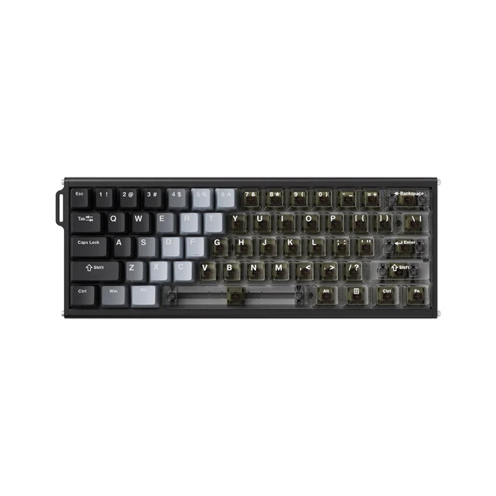کیبورد AJAZZ ALUX60 Wireless Magnetic SW Gray Gradient Transparent