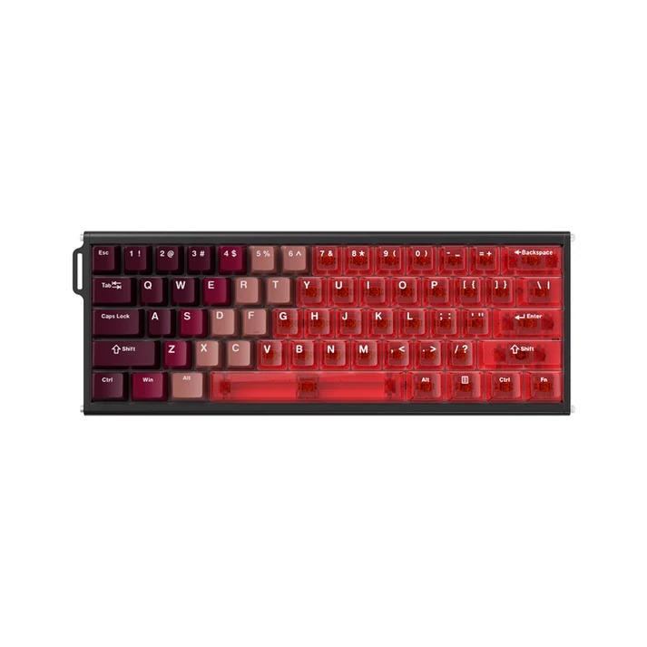 کیبورد AJAZZ ALUX60 Wireless Magnetic SW Red Gradient Transparent