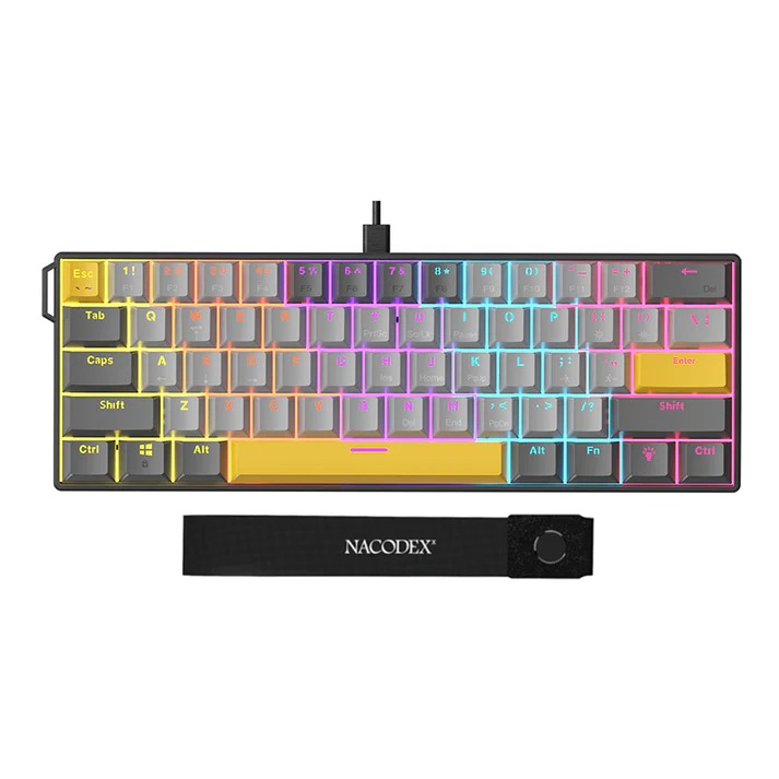 کیبورد AJAZZ NK61 Mechanical Red SW Wired Starry Sky Gray